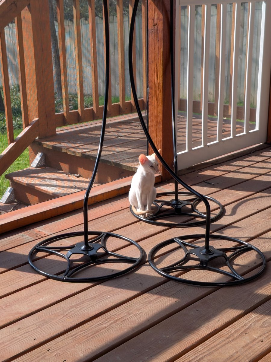 my humans assembled a jungle gym. for me, i assume.